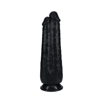 REALROCK TWO IN ONE 9 IN. / 10 IN. DILDO BLACK