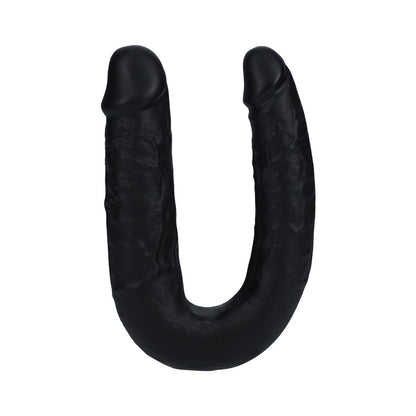 REALROCK 7 IN. U-SHAPED DOUBLE DILDO BLACK