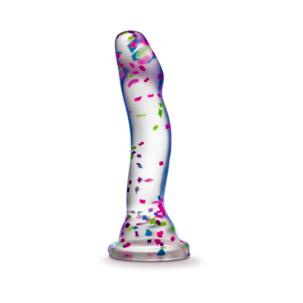 NEO ELITE HANKY PANKY 7.5 IN. GLOW-IN-THE-DARK SILICONE CONFETTI DILDO