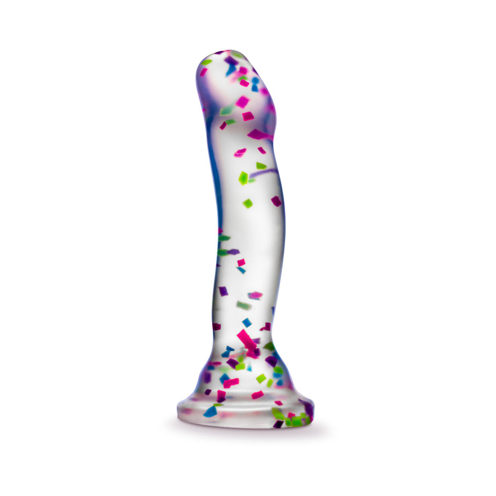NEO ELITE HANKY PANKY 7.5 IN. GLOW-IN-THE-DARK SILICONE CONFETTI DILDO