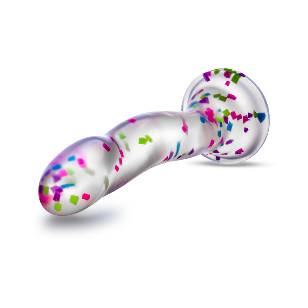 NEO ELITE HANKY PANKY 7.5 IN. GLOW-IN-THE-DARK SILICONE CONFETTI DILDO