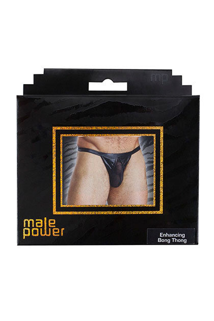 MALE POWER - SHEER ENH BONG THG EXT BLACK