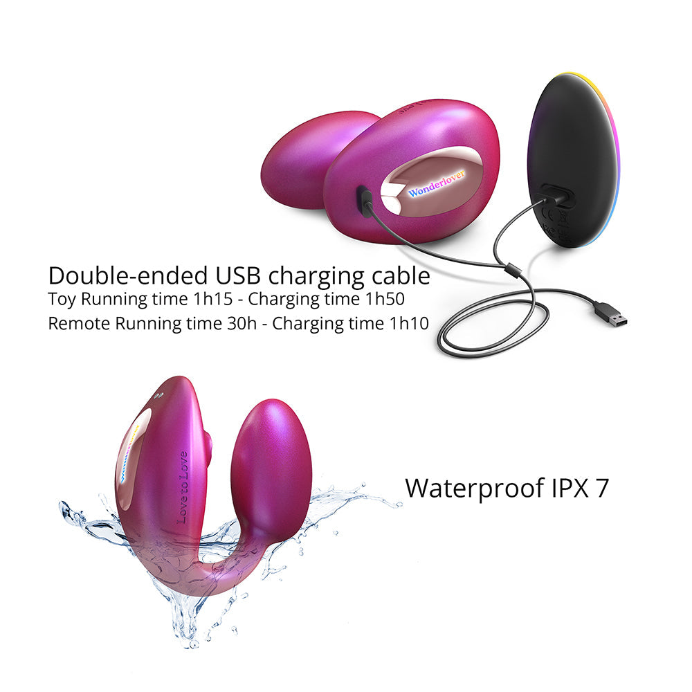 LOVELY PLANET - LOVE TO LOVE WONDERLOVER WITH REMOTE IRIDESCENT BERRY