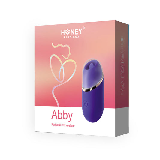 ABBY MINI CLIT TONGUE LICKING VIBRATOR PURPLE