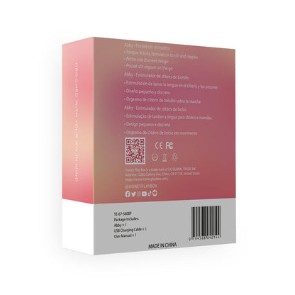 HONEY PLAY BOX ABBY MINI CLIT TONGUE LICKING VIBRATOR PURPLE