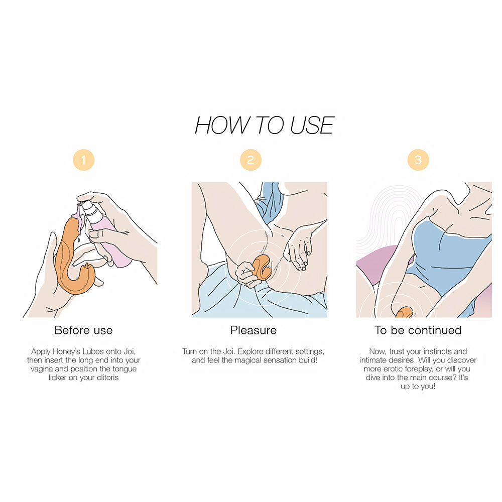 HONEY PLAY BOX - JOI ROTATING HEAD G-SPOT VIBRATOR AND CLIT LICKER ORANGE