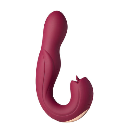 HONEY PLAY BOX JOI PRO ROTATING HEAD G-SPOT VIBRATOR AND CLIT LICKER REMOTE CONTROLLED MAROON