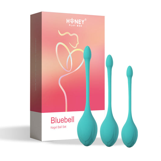 HONEY PLAY BOX BLUEBELL FLORAL WEIGHTED KEGEL BALL 3-PIECE SET