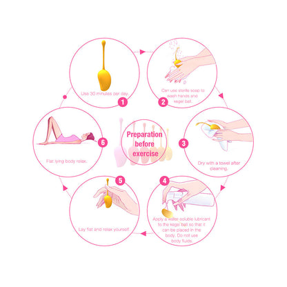HONEY PLAY BOX - MANGO TROPICAL WEIGHTED KEGEL BALL 6-PIECE EXERCISE SET ASSORTED COLOR