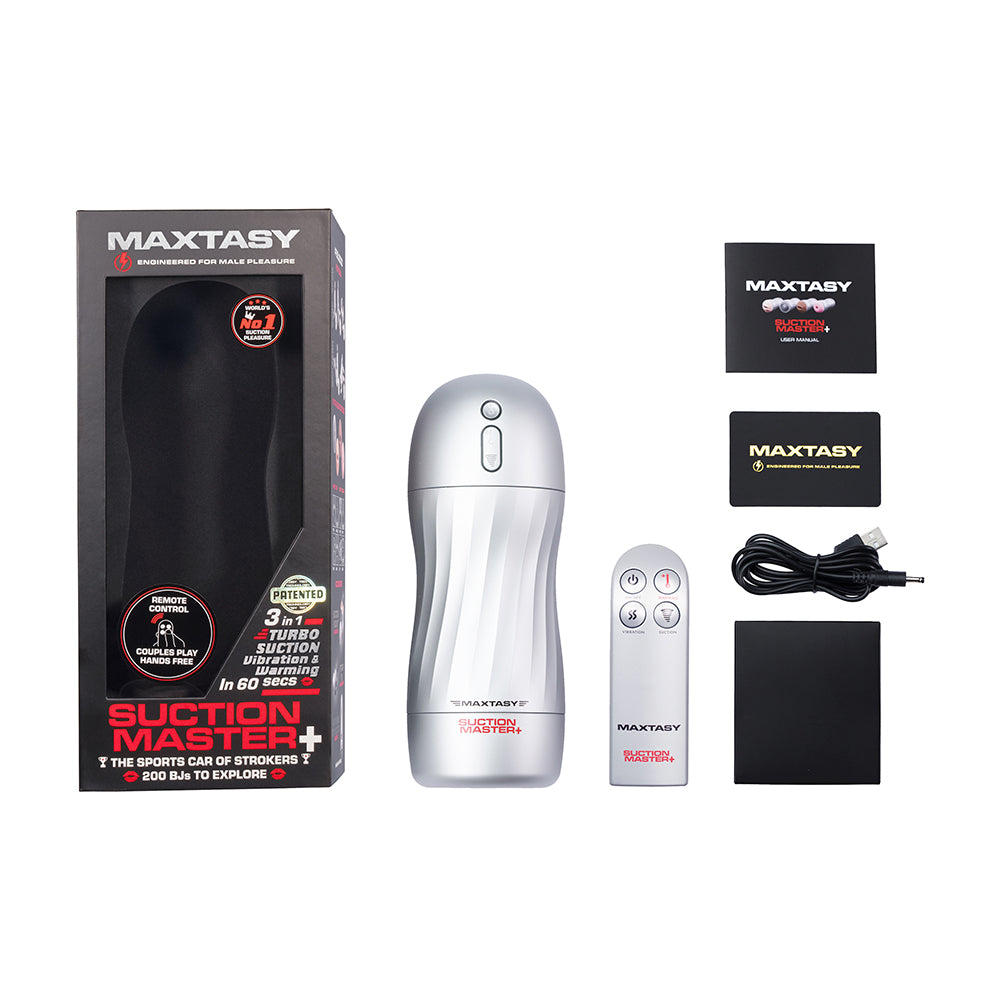 MAXTASY SUCTION MASTER REALISTIC WITH REMOTE NUDE PLUS