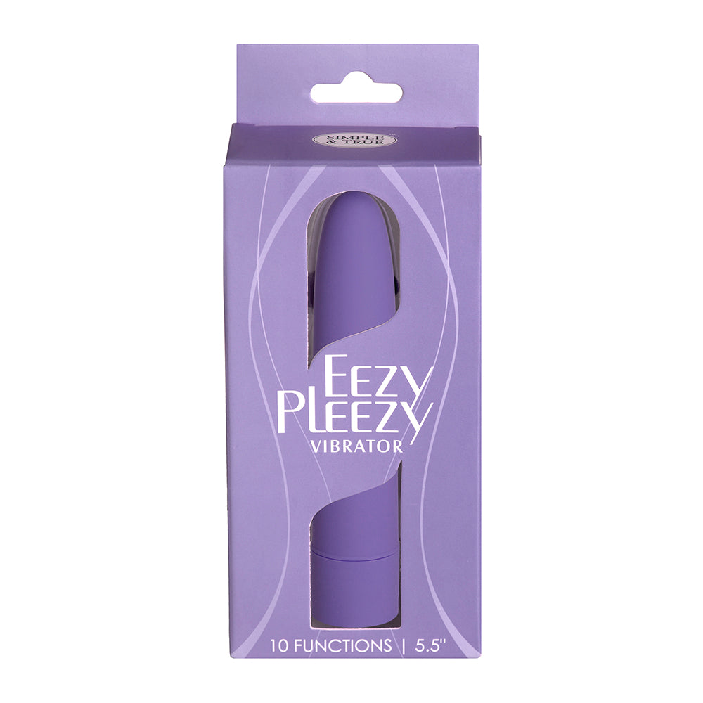 BMS - SIMPLE & TRUE EEZY PLEEZY CLASSIC VIBRATOR 5.5 IN. PURPLE