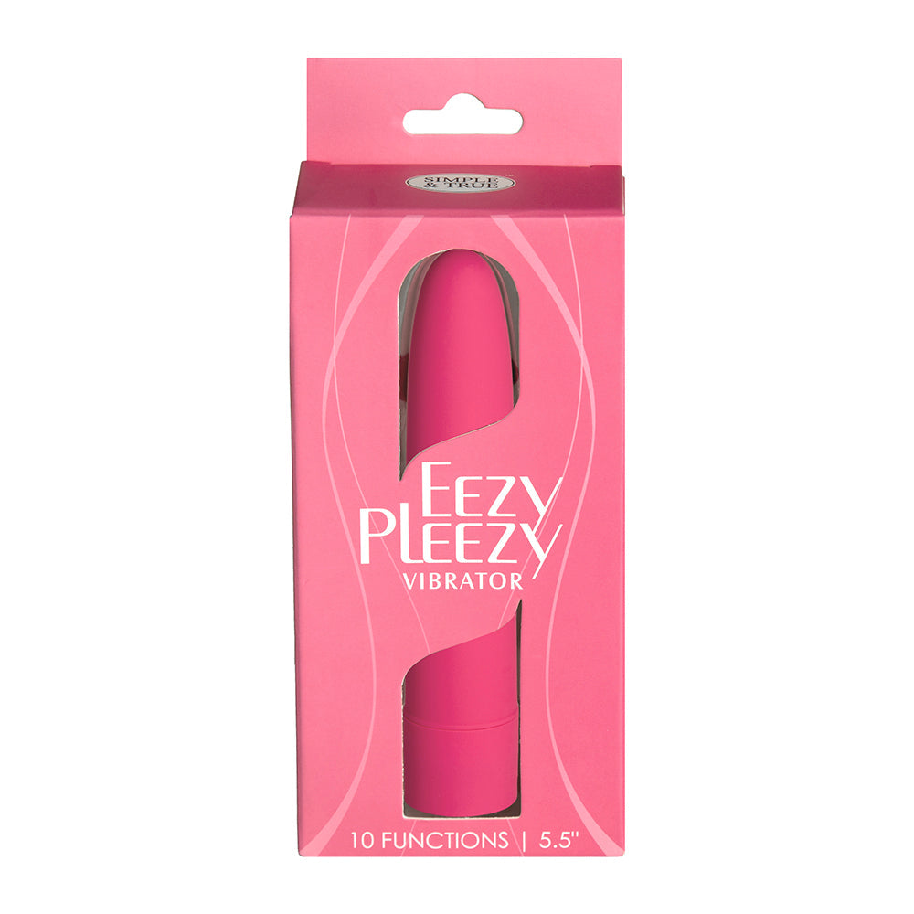 SIMPLE & TRUE EEZY PLEEZY CLASSIC VIBRATOR 5.5 IN. PINK