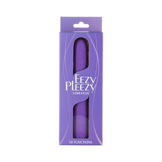 BMS - VIBRADOR CLÁSICO SENCILLO Y AUTÉNTICO EEZY PLEEZY 7 PULGADAS PÚRPURA