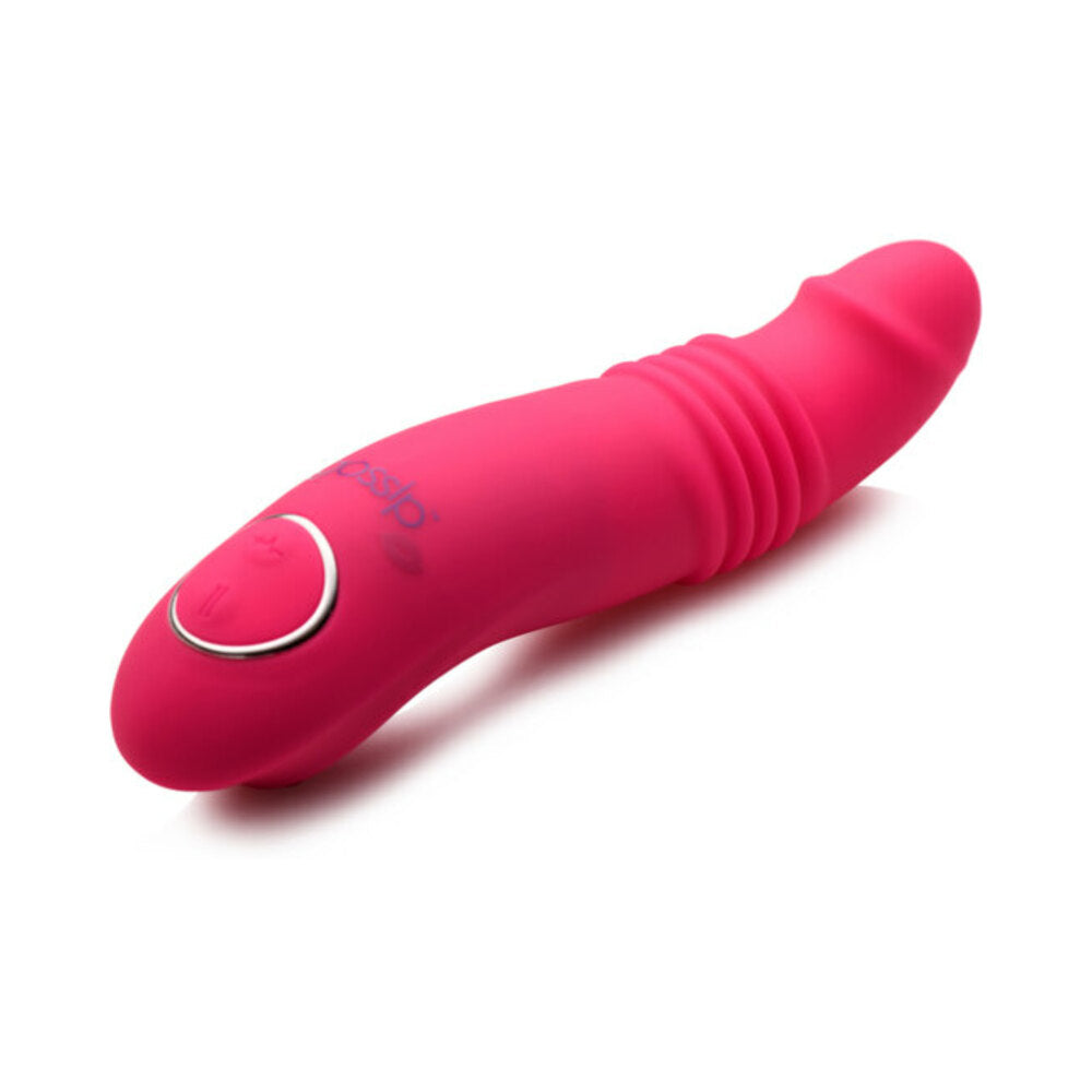 CURVE NOVELTIES - GOSSIP BLASTERS 7X THRUSTING SILICONE VIBRATOR MAGENTA