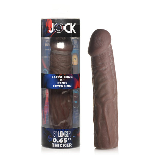 CURVE NOVELTIES - JOCK EXTRA LONG PENIS EXTENSION SLEEVE 3 IN. DARK