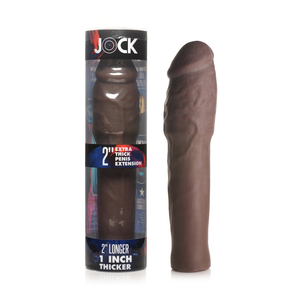 JOCK EXTRA THICK PENIS EXTENSION SLEEVE 2 IN. DARK