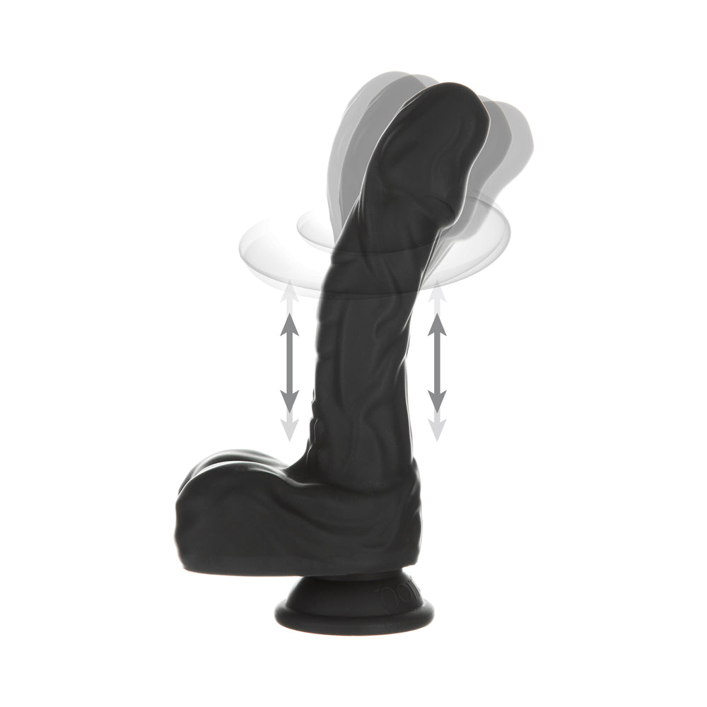 BMS - NAKED ADDICTION NOIR 8.6 IN. ROTATING AND THRUSTING VIBRATING DILDO WITH REMOTE
