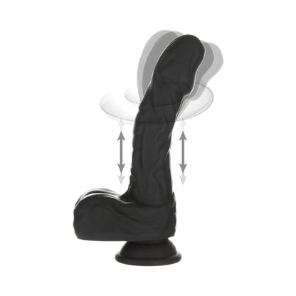 BMS - NAKED ADDICTION NOIR 8.6 IN. ROTATING AND THRUSTING VIBRATING DILDO WITH REMOTE