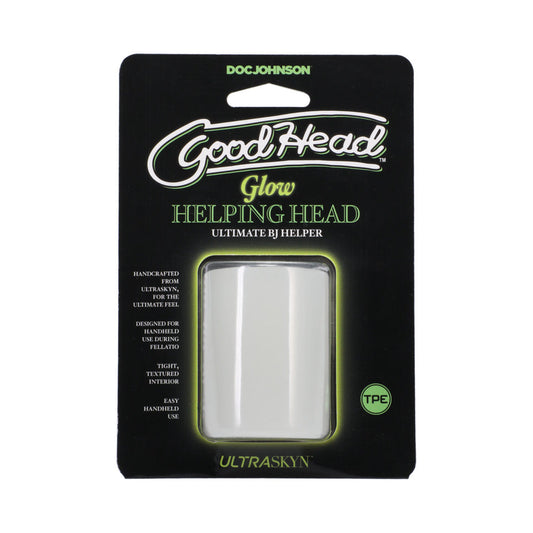 DOC JOHNSON - GOODHEAD GLOW HELPING HEAD FROST GREEN GLOW