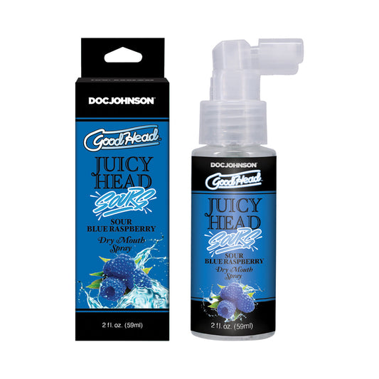 DOC JOHNSON - GOODHEAD JUICY HEAD DRY MOUTH SPRAY SOUR BLUE RASPBERRY 2 OZ.