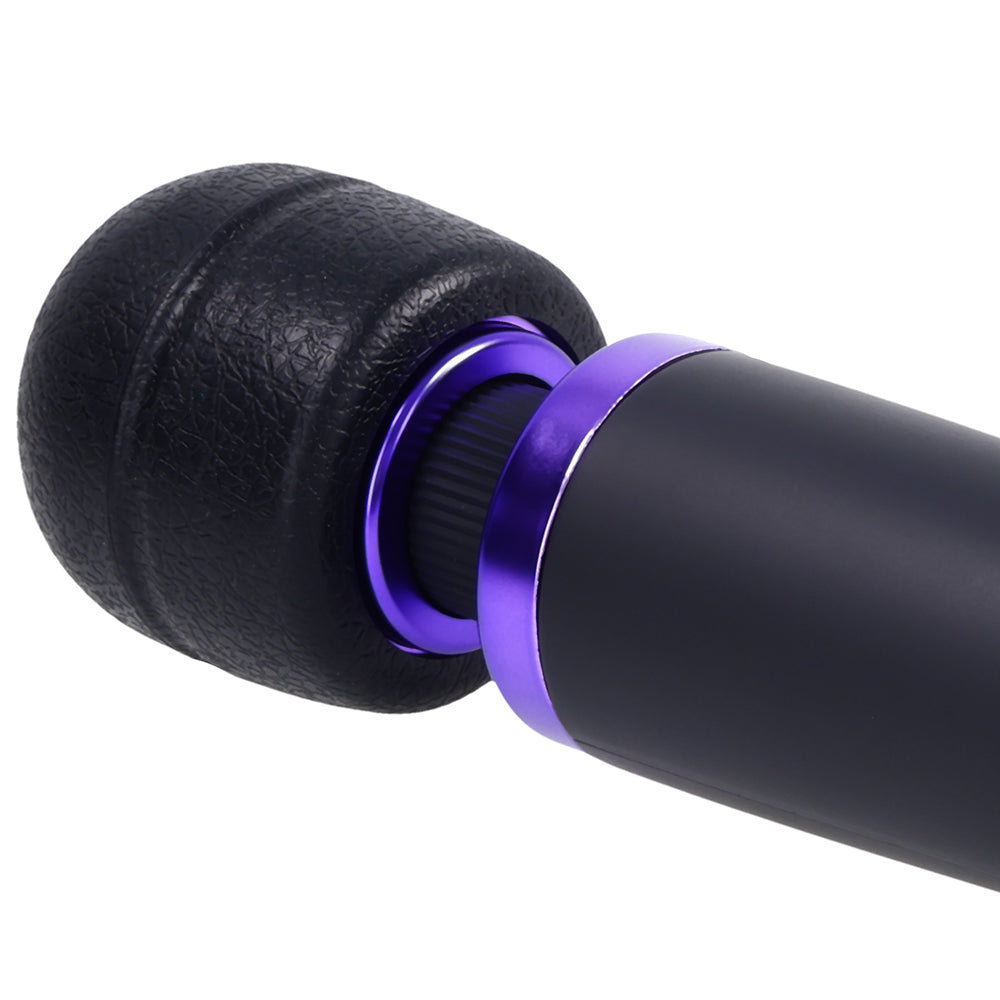 MERCI POWER WAND ULTRA-POWERFUL SILICONE WAND MASSAGER BLACK VIOLET