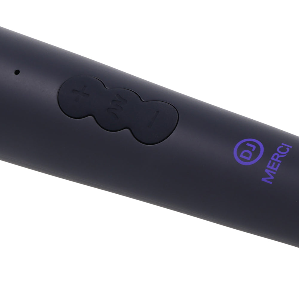 MERCI POWER WAND ULTRA-POWERFUL SILICONE WAND MASSAGER BLACK VIOLET