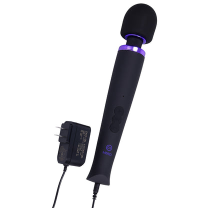 DOC JOHNSON - MERCI RECHARGEABLE POWER WAND ULTRA-POWERFUL SILICONE WAND MASSAGER BLACK VIOLET