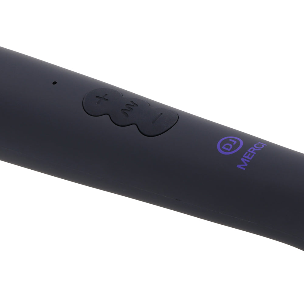 MERCI RECHARGEABLE POWER WAND ULTRA-POWERFUL SILICONE WAND MASSAGER BLACK VIOLET