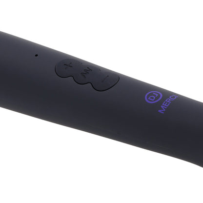 MERCI RECHARGEABLE POWER WAND ULTRA-POWERFUL SILICONE WAND MASSAGER BLACK VIOLET