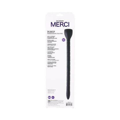 MERCI IN DEEP PREMIUM SILICONE ANAL SNAKE BLACK