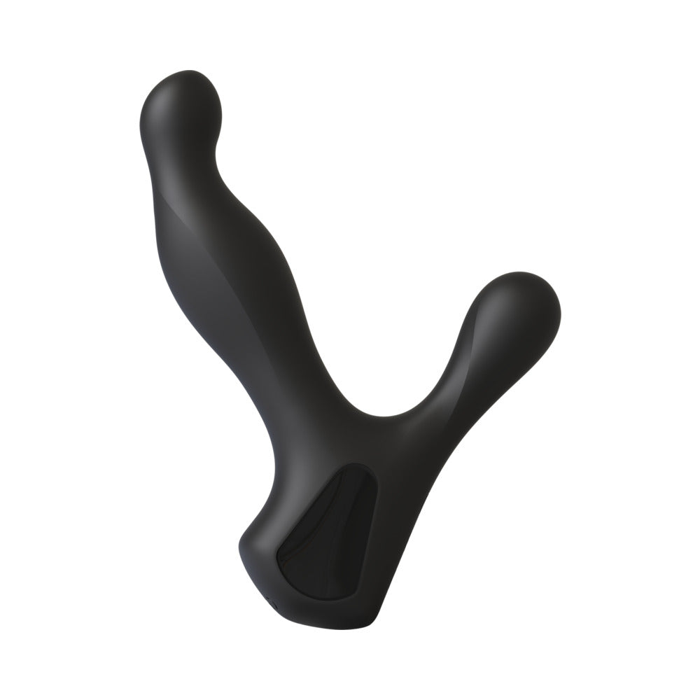 DOC JOHNSON - MERCI ULTIMATE RIM JOB SILICONE PROSTATE MASSAGER WITH ROTATING RIDGES BLACK