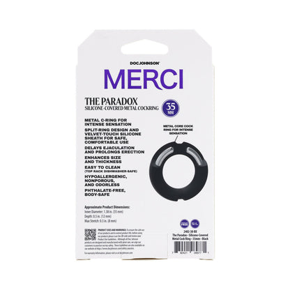 MERCI THE PARADOX SILICONE-COVERED METAL C-RING 35MM