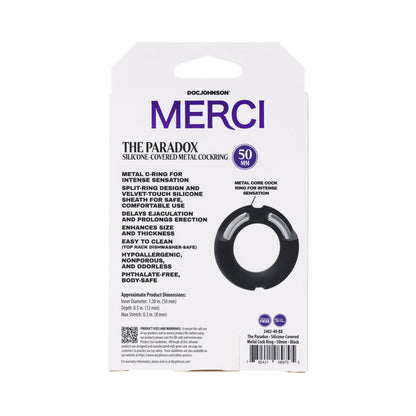 MERCI THE PARADOX SILICONE-COVERED METAL C-RING 50MM