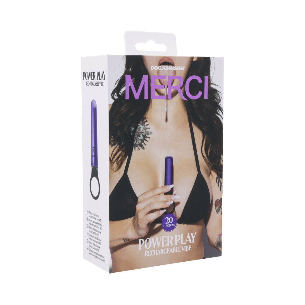 MERCI POWER PLAY WITH SILICONE GRIP RING VIOLET