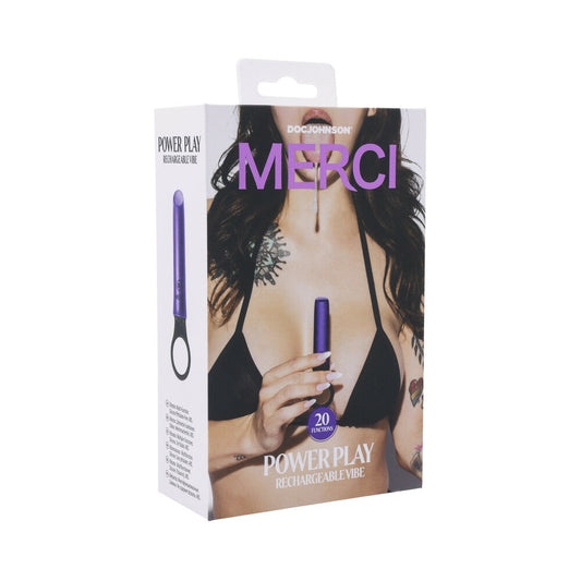 MERCI POWER PLAY WITH SILICONE GRIP RING VIOLET