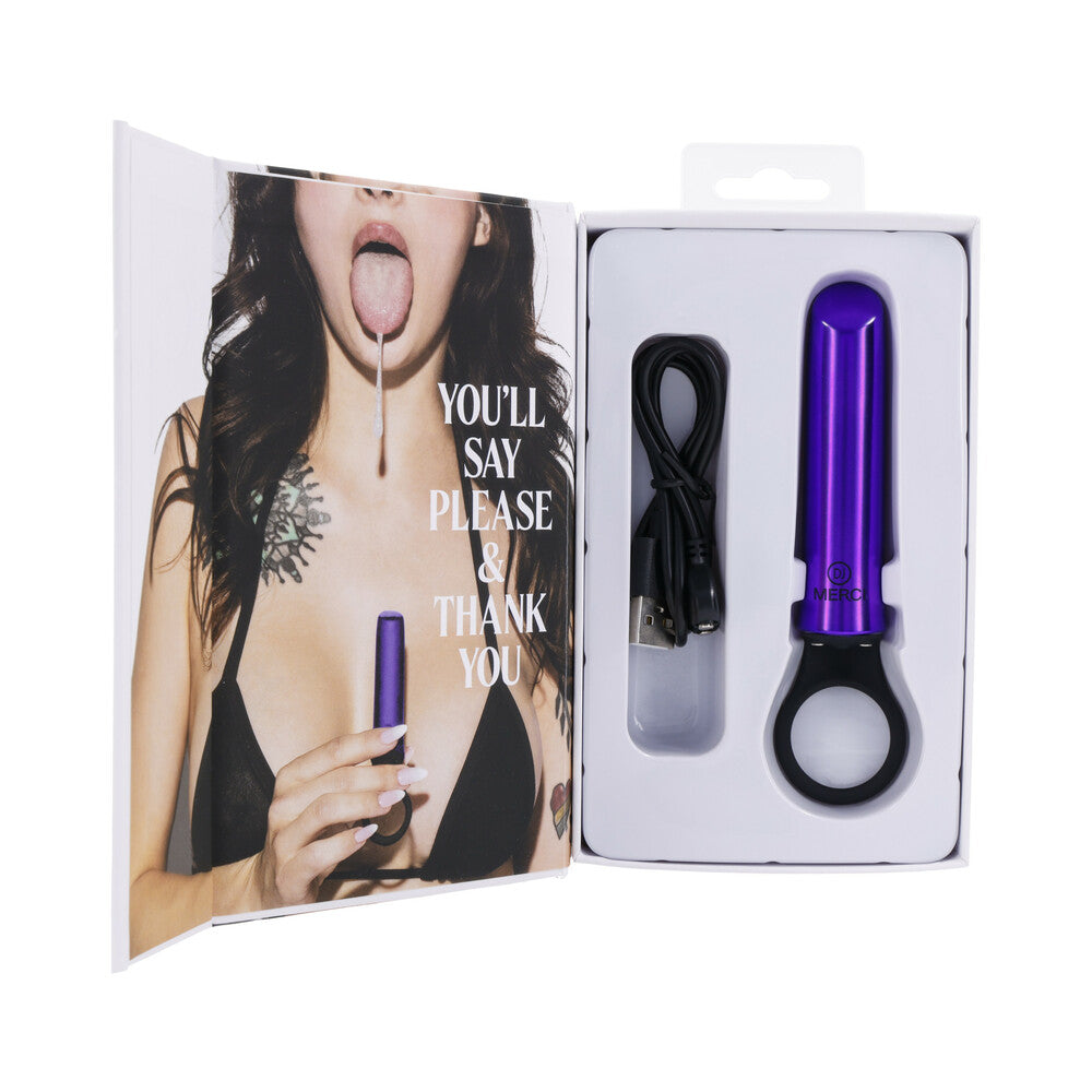 MERCI POWER PLAY WITH SILICONE GRIP RING VIOLET