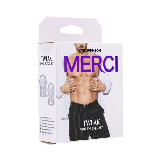 DOC JOHNSON - MERCI TWEAK NIPPLE SUCKER SET CLEAR