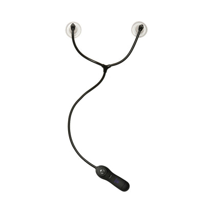 DOC JOHNSON - MERCI SWELL AUTO VIBRATING NIPPLE SUCKER CUPS BLACK