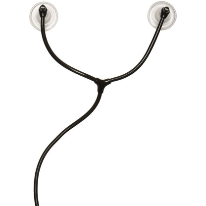 DOC JOHNSON - MERCI SWELL AUTO VIBRATING NIPPLE SUCKER CUPS BLACK