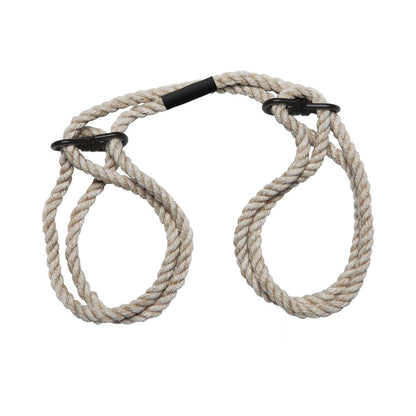 MERCI RESTRAIN 6MM HEMP WRIST OR ANKLE CUFFS NATURAL