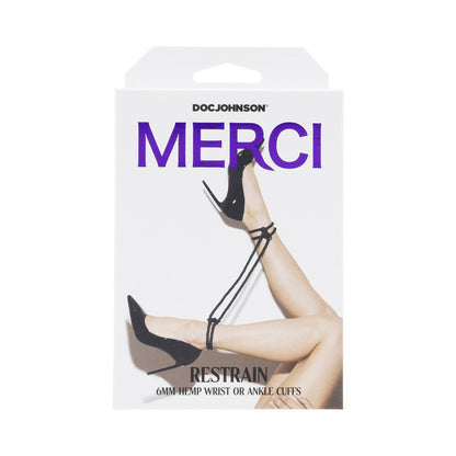 DOC JOHNSON - MERCI RESTRAIN 6MM HEMP WRIST OR ANKLE CUFFS