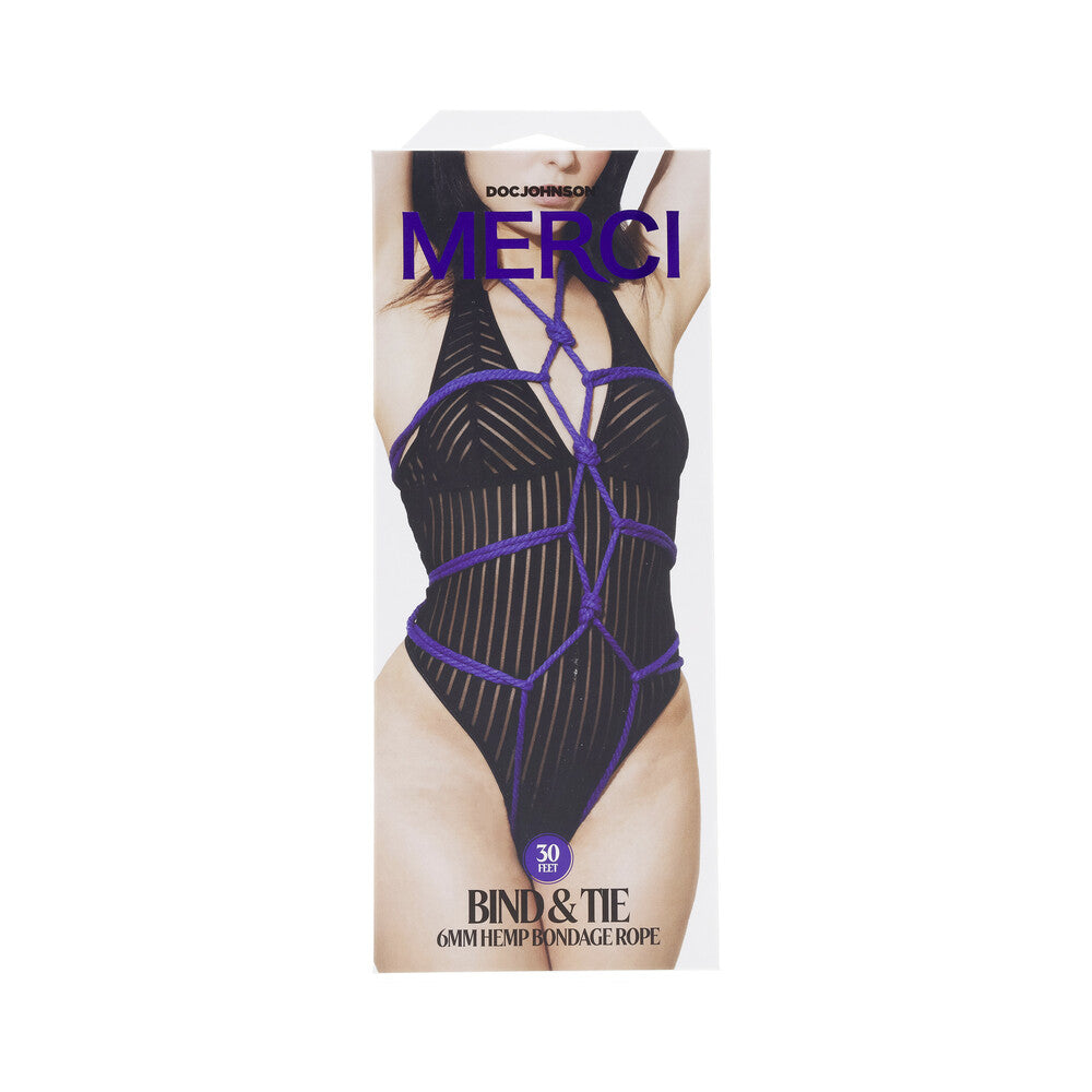 DOC JOHNSON - MERCI BIND & TIE 6MM HEMP BONDAGE ROPE 30 ''