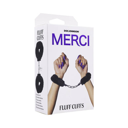MERCI FLUFF CUFFS BLACK
