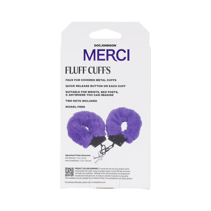 MERCI FLUFF CUFFS VIOLET
