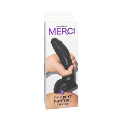 DOC JOHNSON - MERCI THE PERFECT P-SPOT COCK 9.5 IN. DILDO WITH REMOVABLE VAC-U-LOCK SUCTION CUP