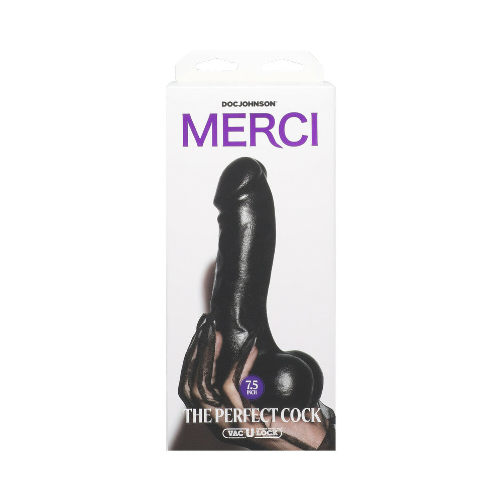 DOC JOHNSON - MERCI THE PERFECT COCK 7.5 IN. DILDO WITH REMOVABLE VAC-U-LOCK SUCTION CUP