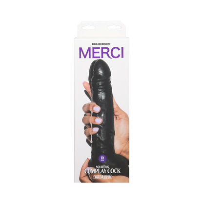MERCI SQUIRTING CUMPLAY COCK 10 IN. DILDO WITH REMOVABLE VAC-U-LOCK SUCTION CUP