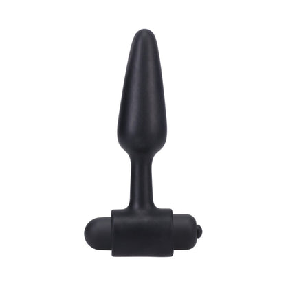 IN A BAG VIBRATING BUTT PLUG 4 IN. BLACK