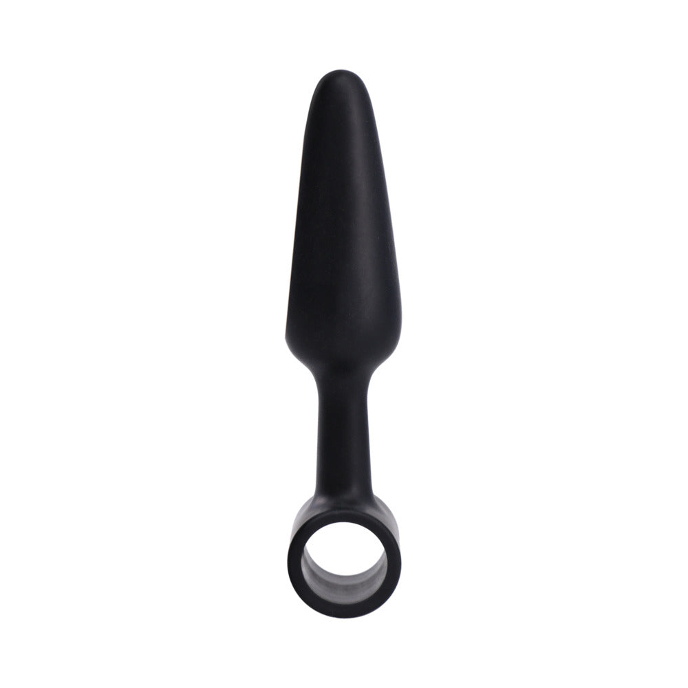 IN A BAG VIBRATING BUTT PLUG 4 IN. BLACK