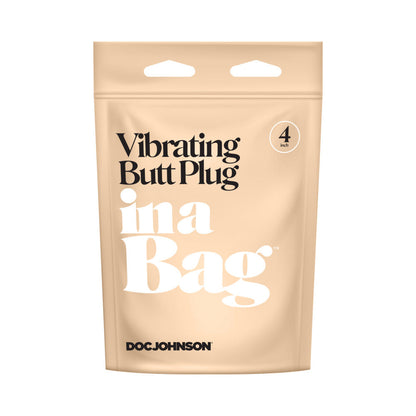 IN A BAG VIBRATING BUTT PLUG 4 IN. BLACK